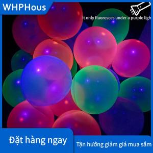WHPHous 10pcs Neon Glow bóng bay tái sử dụng phát sáng trong bóng tối bóng 10 inch hạnh phúc tiệc sinh nhật đám cưới DIY huỳnh quang bóng vòm