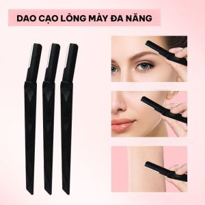 Dao Cạo Lông Mày Mini Set 3 Cao Cấp – Tỉa Chân Mày Lông Mặt Êm Da An Toàn Cho Da Nhạy Cảm