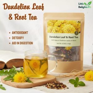 Detox Herbal Tea Bags Dandelion Root & Leaf |Dandelion Leaf &Root Tea| Caffeine-Free Organic 120g