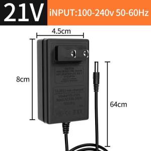Battery Charger 21V 1A universal lithium battery plug transformer lithium li-on power adapter Pengecas Bateri Pengecas