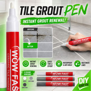 Tile Grout Pen Grout Touch Up Pen Tile Gap Filler Waterproof Mold Resistant Easy Clean Repair Tool For Ceramic Floor Wall Crack Restore
