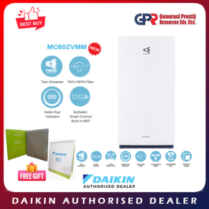Daikin Twin Streamer Air Purifier 80 Type MC80ZVMM +FREE GIFT DAIKIN 2025 TABLE CALENDER AND DIARY 2025