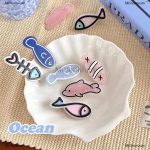 [COD] Millennium Korean Style Creative Little Fish Bone Hairpin Barrettes Summer Cartoon Dolphin Clip Funny Hair Accessories For Women Headwear
