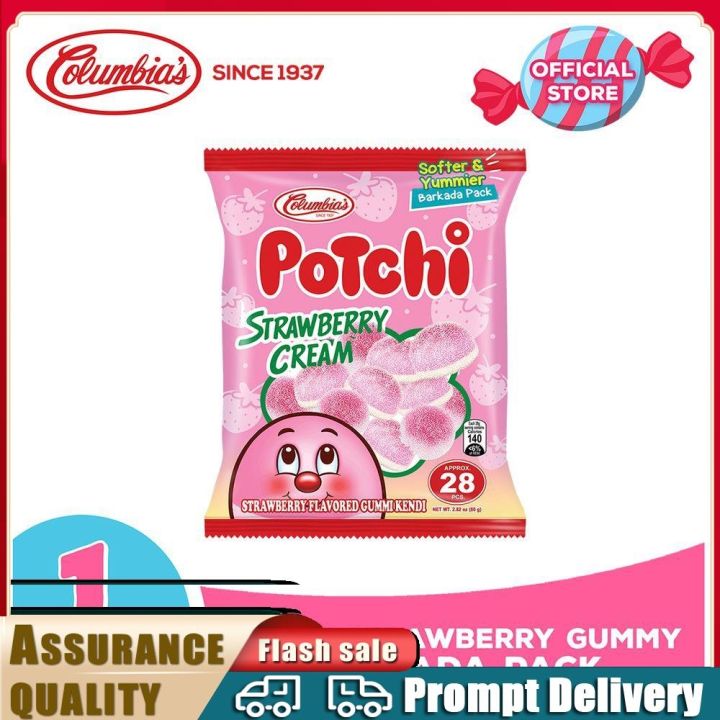 Columbia Candies: Potchi Strawberry Creamgummy Candy Barkada Pack 