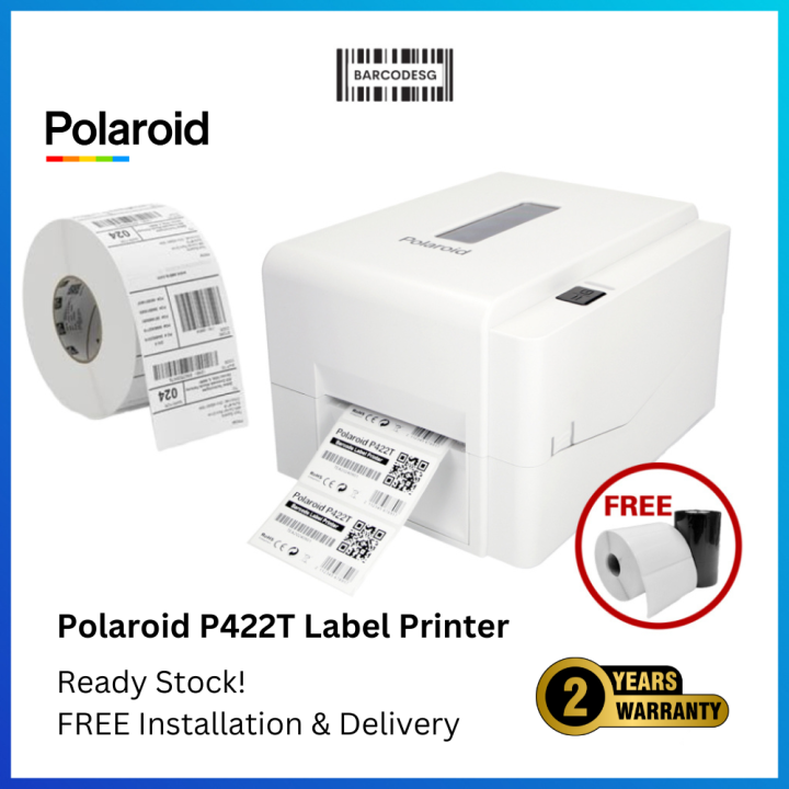 (2 Years Warranty) Polaroid P422T Label Printer with USB /Printer for