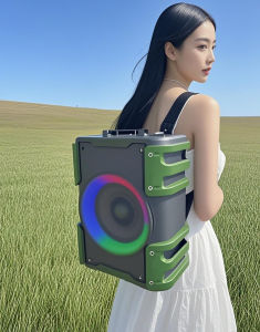 V2S S8Q10 HI-FI 5D SURROND SOUND PARTY SPEAKER WITH DUAL SHOULDER STRAP AUDIO