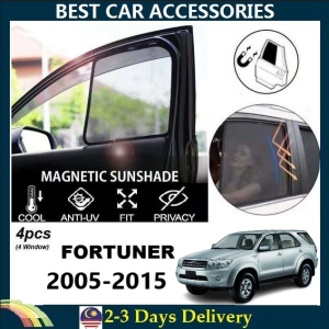 Toyota Fortuner 2005-2015 FULLY MAGNETIC SUNSHADE【4pcs】