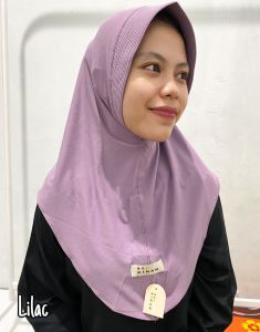 Jilbab Instan Bergo Hamidah Size L Bahan Jersey Barbara