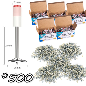 LSWJS ดอกตะปูแรงดันสูง 500 ชิ้นตะปูเครื่องยิงดอกตะปูแรงดันสูง ตะปูแรงอัดสูง 100ชิ้น/ซอง