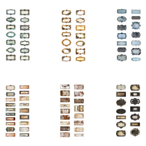 สติกเกอร์เทปแนววินเทจใช้ซ้ำได้สำหรับนักวางแผนและห่อของขวัญเหมาะอย่างยิ่งสำหรับการตกแต่งงานศิลป์การแสดงออกทางศิลปะ