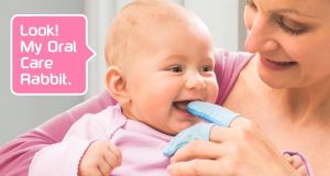 MAM Oral Care Rabbit Microfibre Cloth for Cleaning Mouth and Gums