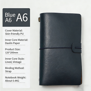 1 PC A6 PU Leather Notebook Handmade Vintage Diary Journal Sketchbook Planner Waterproof Dustproof Travel Notebook