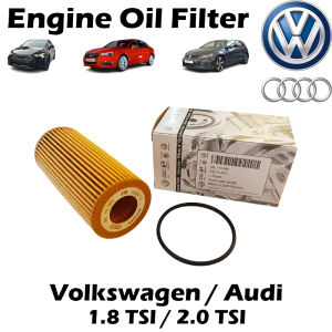 06L 115 562 Volkswagen / Audi 1.8 TSI 2.0 TSI Engine Oil Filter Element Kit ( Filter Cartridge + Seal / Gasket )