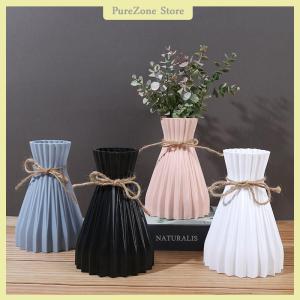 [PureZone] แจกันดอกไม้เซรามิกเทียมแบบนอร์ดิกแจกันกระถางไฮโดรโปนิกส์แจกันตั้งโต๊ะสำหรับตกแต่งบ้านต้นไม้ดอกไม้งานแต่งงาน