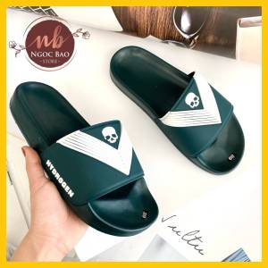 Dép nam đẹp đầu lâu HYDROGEN đẹp siêu nhẹ HOT 2023 dép lê nam quai ngang đẹp siêu nhẹ