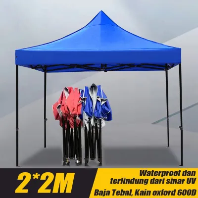 Tenda Jualan 3x3 Tenda Lipat Tenda Bazar Outdoor Tenda Gazebo 600D Tenda Jualan Pameran Dagang