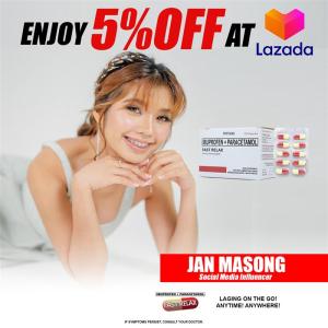 Fast Relax Ibuprofen + Paracetamol by 100s (JAN MASONG 5% DISCOUNT)