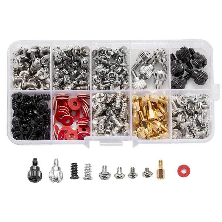 280PCS Computer Screw Standoffs Set Kit M3 M3.5 M5 Screw for Hard Drive