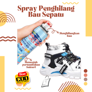 Spray Penghilang Bau Sepatu Tidak Sedap / Parfum sepatu / Semprotan penghilang bau sepatu