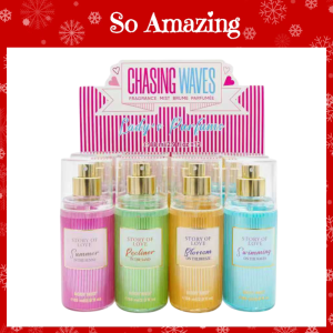 [1 BOX = 12PCS] Story of Love Womens Perfume Long Lasting Fragrance Pabango Body Spray 88ml