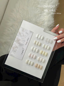 Sét sơn gel Suuseegel tone trắng 10 màu nail tặng kèm bảng mầu