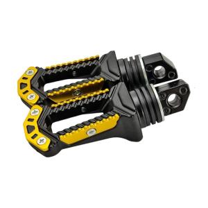 Aluminum Motorcycle Rear Foot Pegs Ergonomic Non Slip Design Footrests Strong Suport for Passenger Comfort & Safety