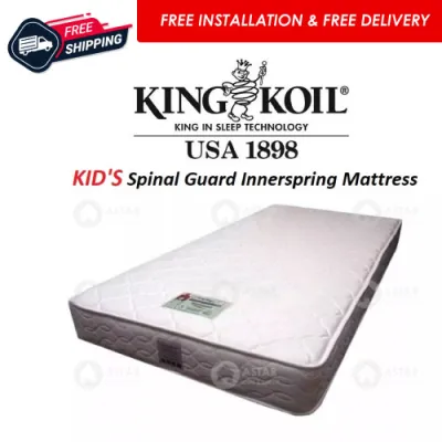 [ASTAR] King Koil Kids Spinal Guard 6 Inch Innerspring Mattress Children in Single / Super Single 6inch [SG STOCKS]