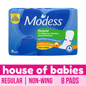Modess Regular Cottony Soft Non-Wing Sanitary Napkin 8 Pads