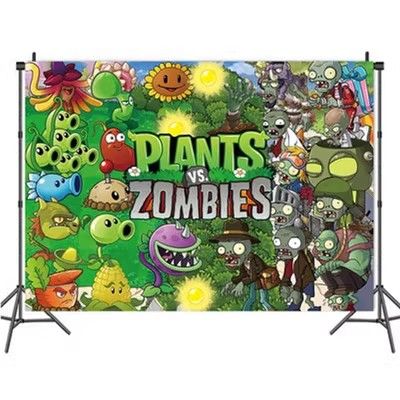 Plants Vs Zombies Backdrop For Brithday Party 150cm x 100cm | Lazada ...