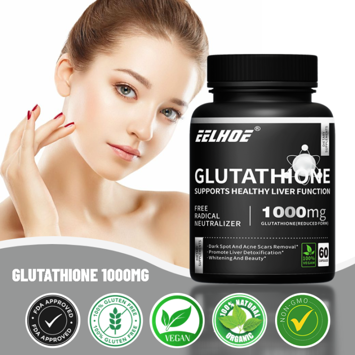 EELHOE Glutathione 1000 mg, With Milk Thistle Extract And Lipoic Acid ...