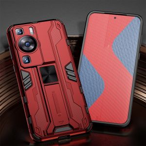 Casing For Huawei P60 Pro P50 P40 P30 5G 2023 Phone Case Magnetic Car Holder Stand Kickstand Armor Shockproof TPU Bumper Hard Plastic Back Cover for P60Pro P50Pro P40Pro P30Pro