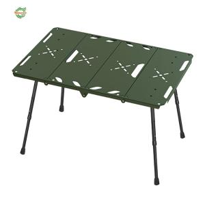 4-Fold Aluminum Alloy Folding Camping Table with Storage Bag Collapsible Camping Table for Garden Outdoor BBQ Cooking [Winnereco World]