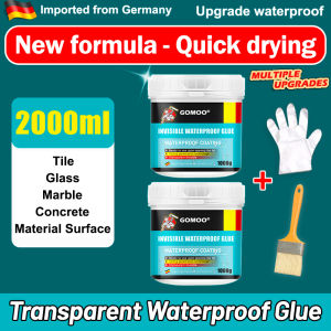 ✨ 1000G free Brush ✨ 5in1 Super Transparent Waterproof Sealant Glue Repair Bubong Wall Tile Roof Cracks