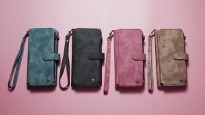 Wallet Case Compatibility with for Samsung Galaxy S26/S25/S24 Ultra S26/S25/S24 Plus with Card Holder Kickstand Magnetic Zipper Pocket Lanyard Strap WristletLeather Flip Case Wallet for Galaxy S26 (Brown)-152c4c8b