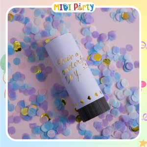 Ống Phụt Kim Tuyến Phụt Kim Tuyến Confetti Sinh Nhật Hoa Đăng Tiệc Tùng Đám Cưới Khai Trương Loại Nhỏ 10 cm