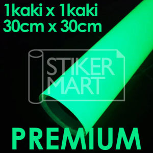 Stikermart Premium Glow In The Dark Sticker - Luminous Sticker Emergency Signage Sticker Waterproof Sticker