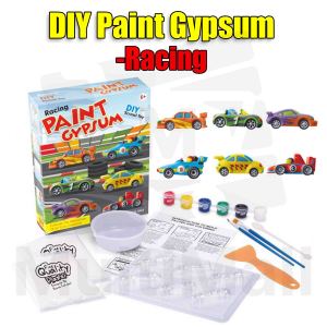 Racing Car Figurine Painting lPainting Set For Kids l Kid Plaster Painting l Painting Kit l Painting Kids l Dino Toy l Gift For Kids l Fish l Animal