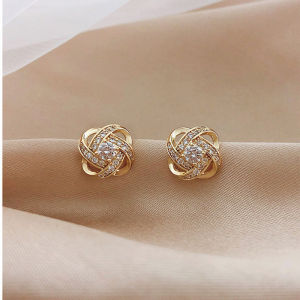 MIAOYA Stylish Korean Crossover Earrings for Women Temperament Earrings for Exquisite Jewelry Birthday Gifts