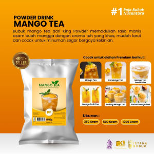 Bubuk Minuman Regular Rasa Mango Tea Powder Drink Teh Mangga