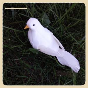 [COD] White Doves Feather Foam Artificial Lover Peace Pigeons Birds Home Garden Wedding Decor Imitation Bird Model Xmas Tree Props