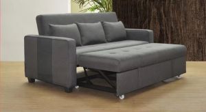 NUCCA MS18 Adjustable Sofa Bed Free 3 pcs Long Pillow]Can choose Casa Leather or Water Resistance Fabric] ] [Delivery in West Malaysia Only]