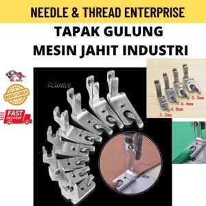 Tapak gulung / Baby Seam Mesin Jahit Lurus Industri / Tapak Mesin Jahit / Sewing machine presser foot (READY STOCK)