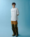 maison KEEPS | The Oversized Stamp Tee | Unisex | เสื้อยืดทรงoversized ลายปริ้นท์ มี 2Sizeให้เลือก อก44" และ48". 