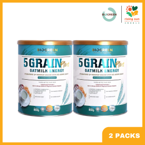 Biogreen 5 Grain Plus Oatmilk Energy (850g x 2) - Twin Packs