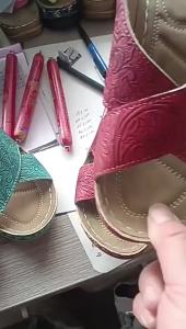 [Free Shipping] Wedge Heel Thick-Soled Cross-Strap New Pattern Flat Sandals for Women 2024 New Model Velcro Peep-Toe Shoes
