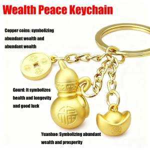 FENG SHUI LUCKY Charm 2026 Zodiac Fate Attracts the Wealth Keychain Lucky Charm for Business Success and Money