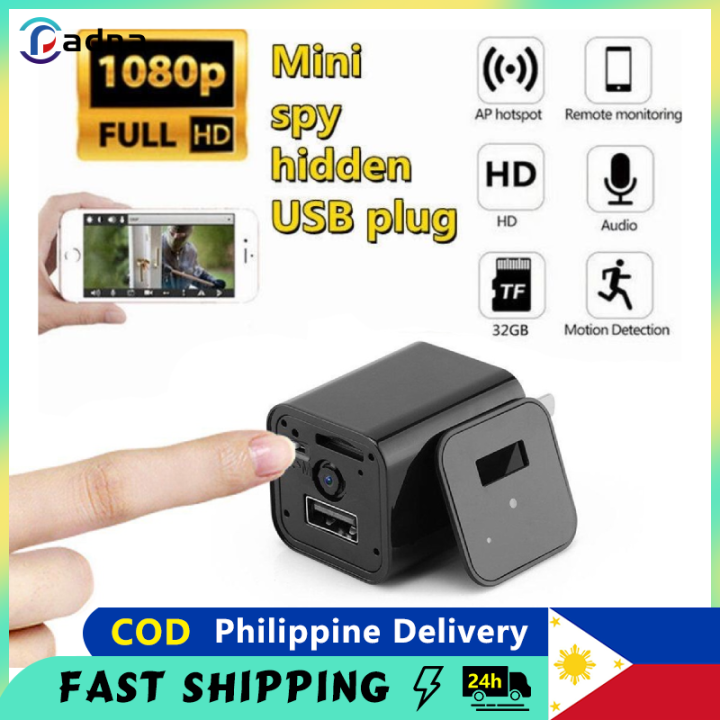 Padna【Philippine Delivery】UX8 Hidden Spy Camera Charger Full HD 1080P
