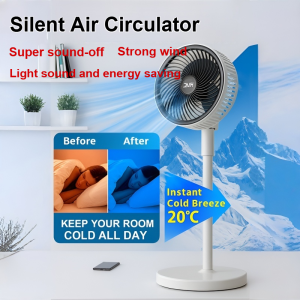 Ultra-Quiet Floor-Standing Energy-Saving Circulation Fan High-Efficiency Cooling Long Battery Life Three-Speed Adjustment Electric Fan