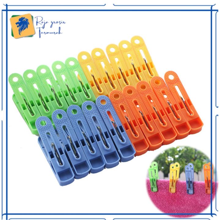 Jepitan Jemuran Plastik Isi 20Pcs Penjepit Pakaian Baju Laundry Dry