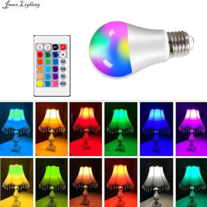 Jmax RGB LED Light Bulb Smart Bulb 5W 10W 15W 20W 25W E27 Dimmable With Remote Control RGB Bulb Lighting LED Lamp